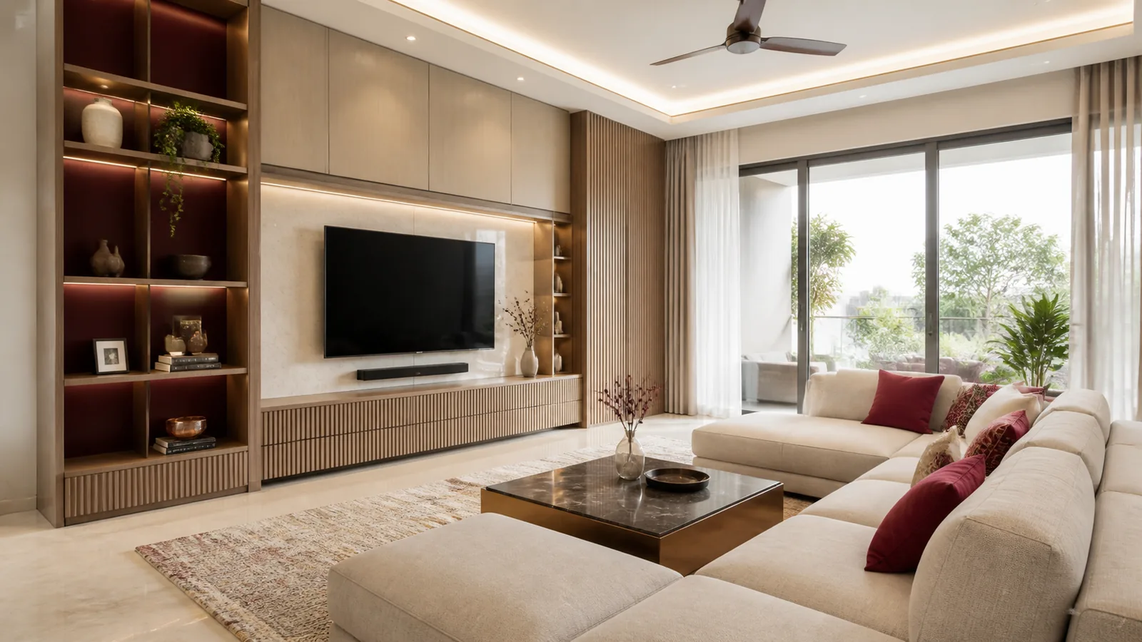 Interior ruang tamu lengkap karya PT Zepindo